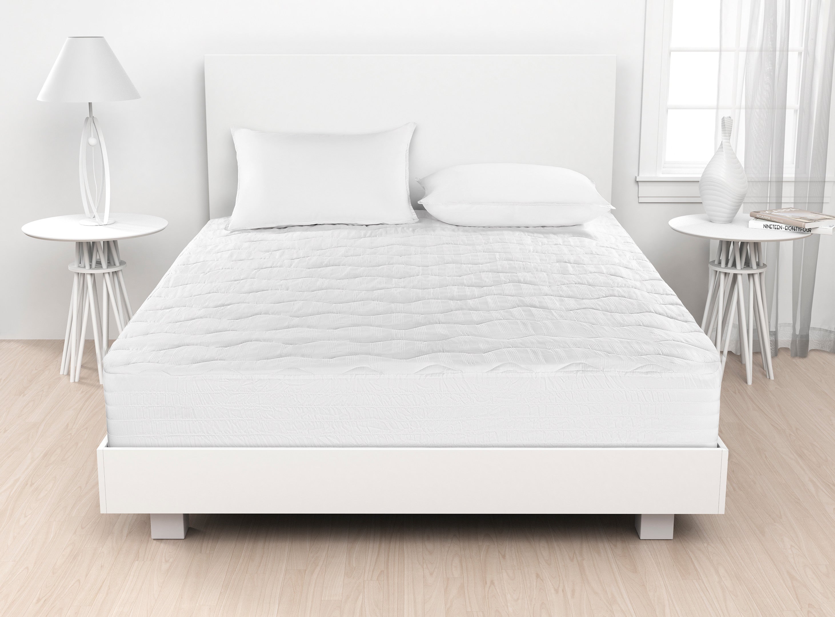 Beautyrest Black Total Protection Mattress Pad 400 TC, Queen US2DK