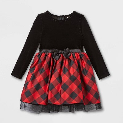 cat and jack red dress Toddler Girls' Polka Dots Tulle Dress