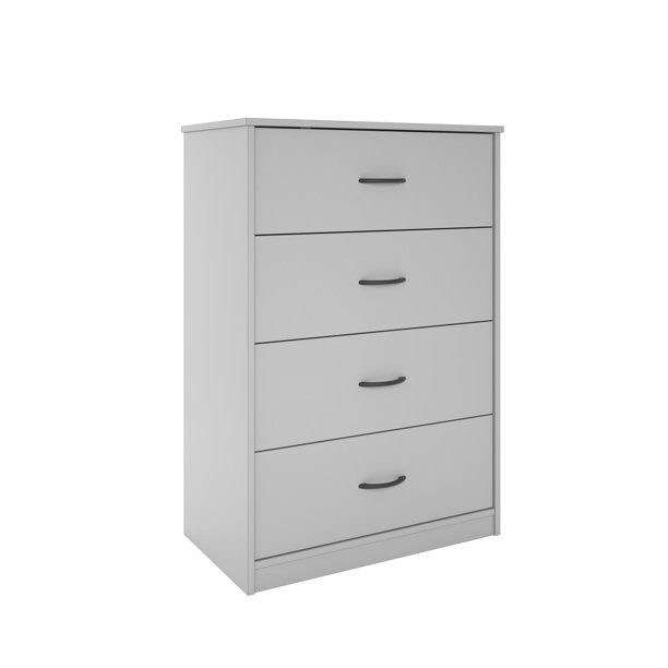 Mainstays Classic 4 Drawer Dresser, Dove Gray | US2DK