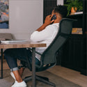 Veda High-Back Chair - Grey