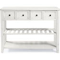 Hank Buffet with Wine Shelf - White