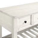 Hank Buffet with Wine Shelf - White