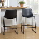 Walker Edison Counter Stools - Set of 2 - Black