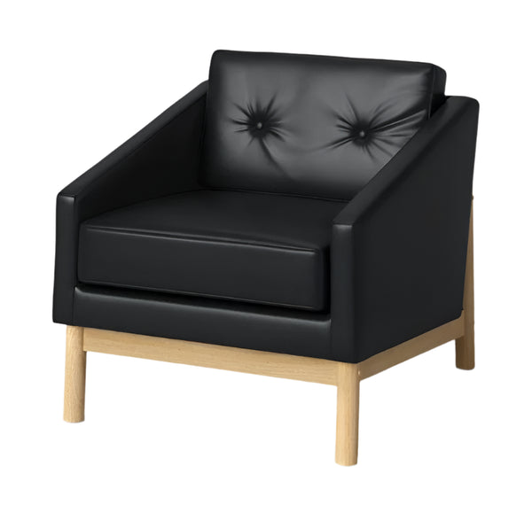 Goldston Low Lounge Accent Chair Black