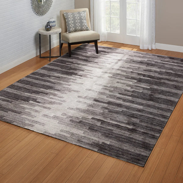 Soft Step Shag Rug  Broken Lines Gray 7ft 10 in x 10ft (240 cm x 300 cm)