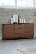 Tahoe American Walnut 3 Section Sideboard