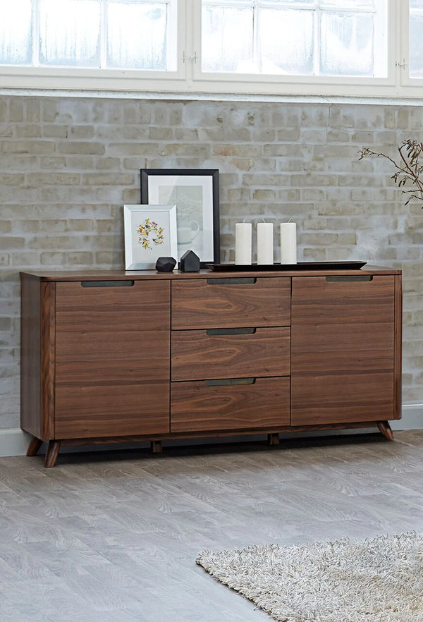 Tahoe American Walnut 3 Section Sideboard