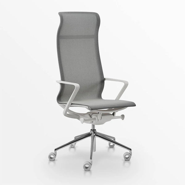 Veda High-Back Chair - Grey