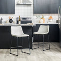 Walker Edison Counter Stools Grey - Set of 2