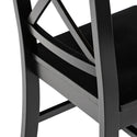 Wood Dining Chairs, Set of 2 - Black