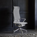Veda High-Back Chair - Grey
