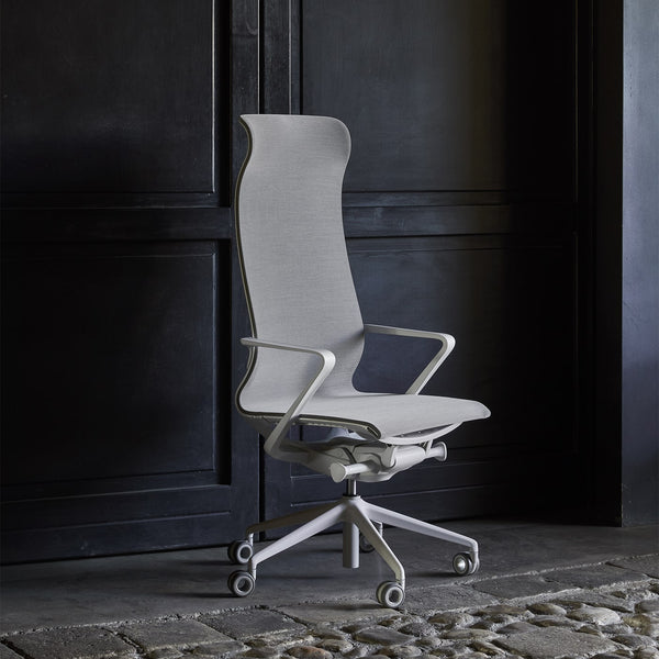 Veda High-Back Chair - Grey