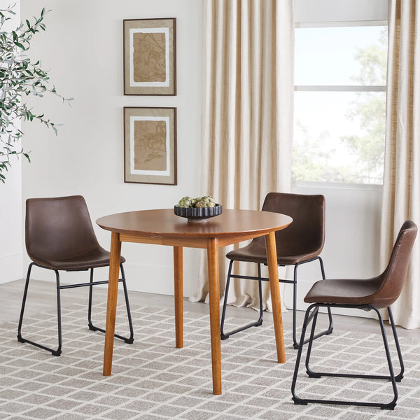 Damsel Mid-Century Extension Dining Table -  Caramel