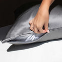 Night 100% Mulberry Silk Pillowcase - grey