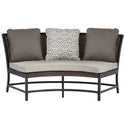 Agio Conway 4-piece Woven Bench Dining Set