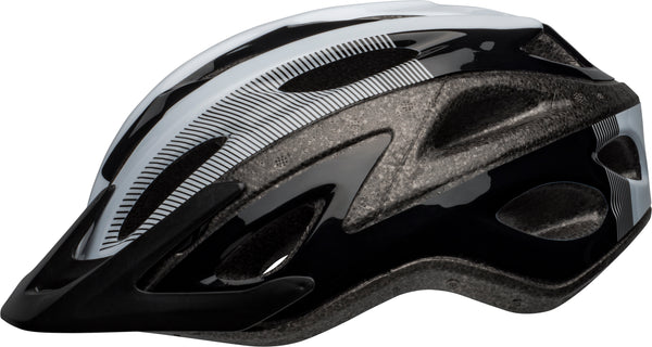 bell axle helmet Bell Axle Bike Helmet, Black-White, Adult 14+ (54-61cm)