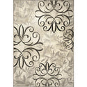 Medallion Transitional Area Rug, Beige  3'9