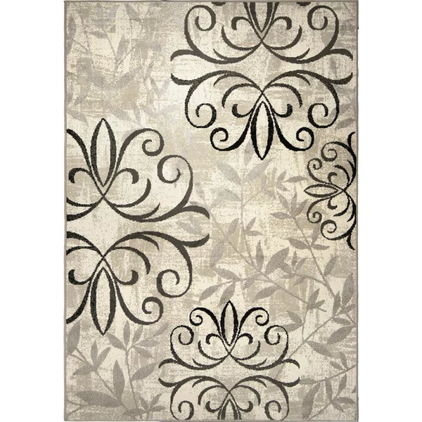 Medallion Transitional Area Rug, Beige  3'9