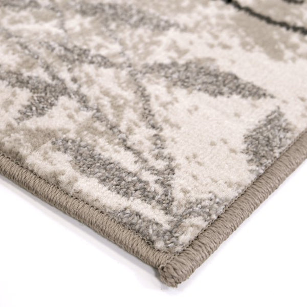 Medallion Transitional Area Rug, Beige  3'9