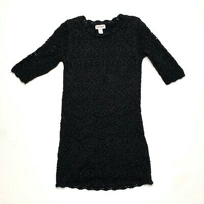 Black knit dress size (6)