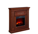 Bold Flame 38 inch Wall-Corner Electric Fireplace in Dark Cherry