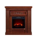 Bold Flame 38 inch Wall-Corner Electric Fireplace in Dark Cherry