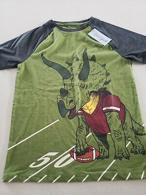 Boy's Dinosaur T-Shirt Short Sleeve Green