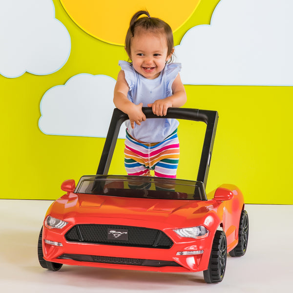 Bright Starts Ford Mustang Ways to Play 4-in-1 Baby Activity Push Walker - Red