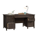 Campbell Executive Desk Coffee Oak.