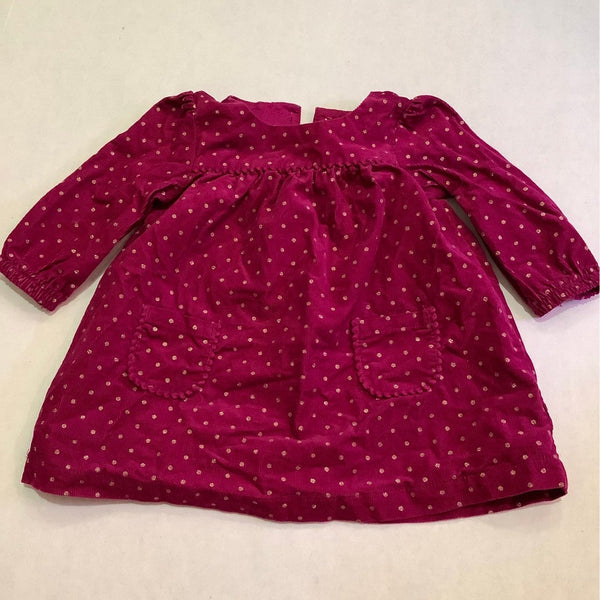 Carters dress maroon glitter (3 months)
