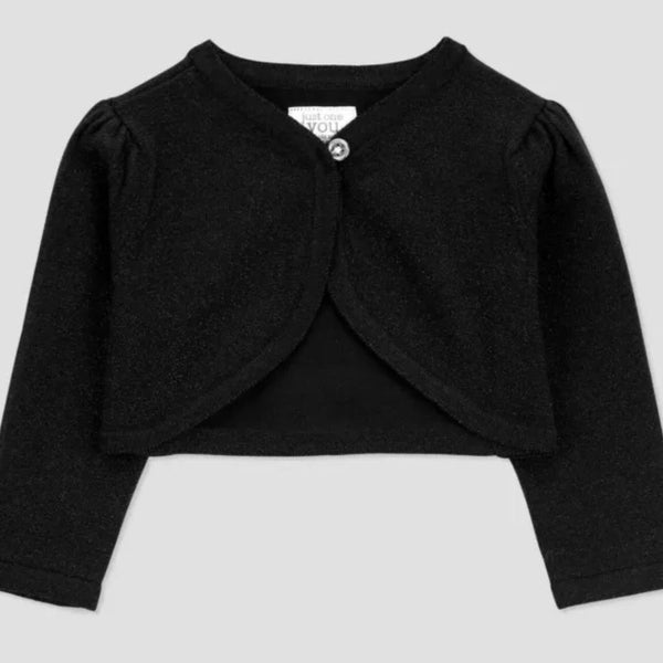 Carters sleeve cardigan black (newborn/3/12 months)