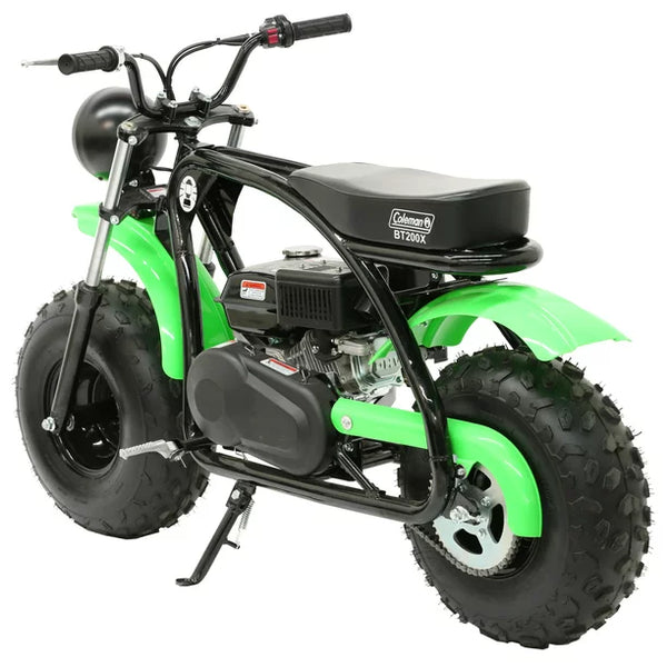coleman black/green mini bike 196cc - bt200x-gb Coleman BT200X-G 196CC Gas Powered Green Mini Bike