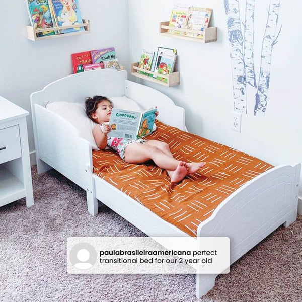 Delta Children Newport Wood Toddler Bed, White