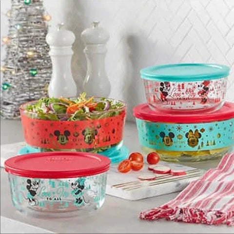 Pyrex Mickey & Minnie Mouse 8pc set | US2DK