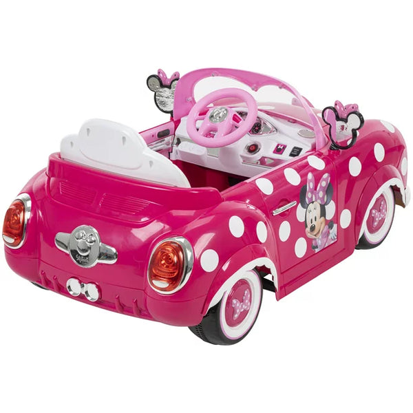 Minnie Car Model Disney Minnie Mouse Convertible Car - Electric Ride-On by Huffy | US2DK