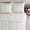 Easton Sherpa Fleece 3-piece Comforter Set - White - King