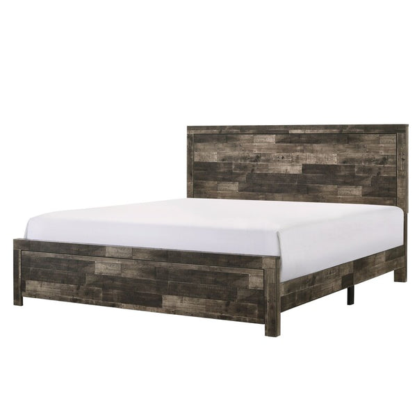 Evie solid wood platform sales bed