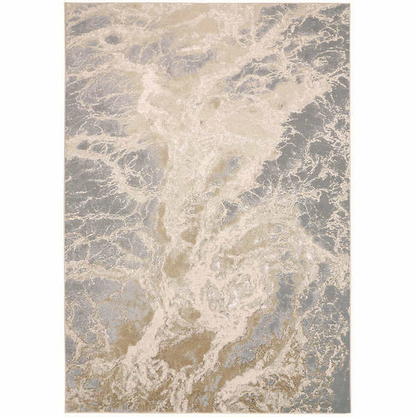 Feizy Jewel Area Rug  Beige - Gray  7 x 10 (240 cm x 305 cm)