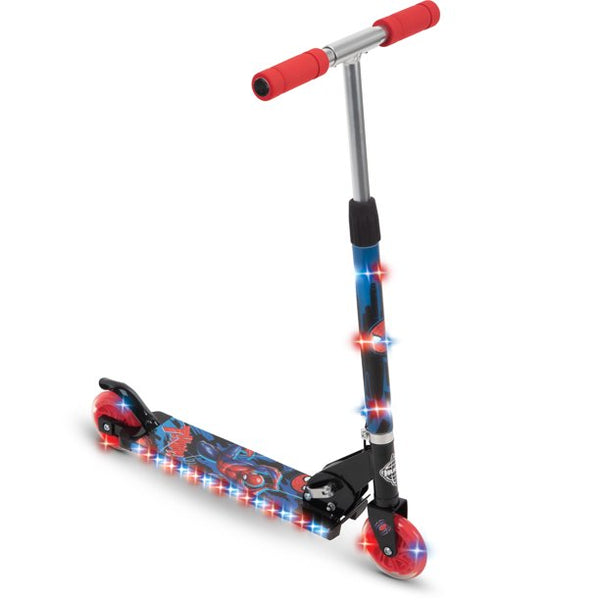 Huffy Marvel Spider-Man Electro-Light Inline Kick Scooter