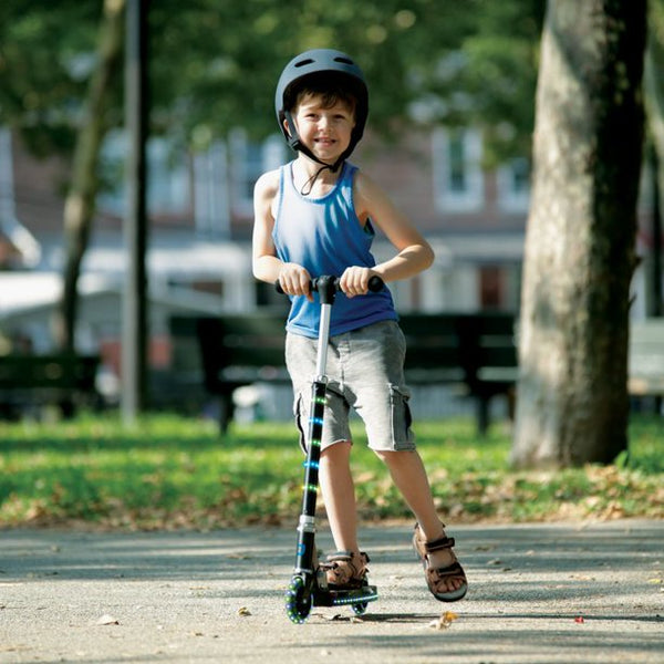 Jetson Orbit Light-up Folding Kids Kick Scooter, Blue
