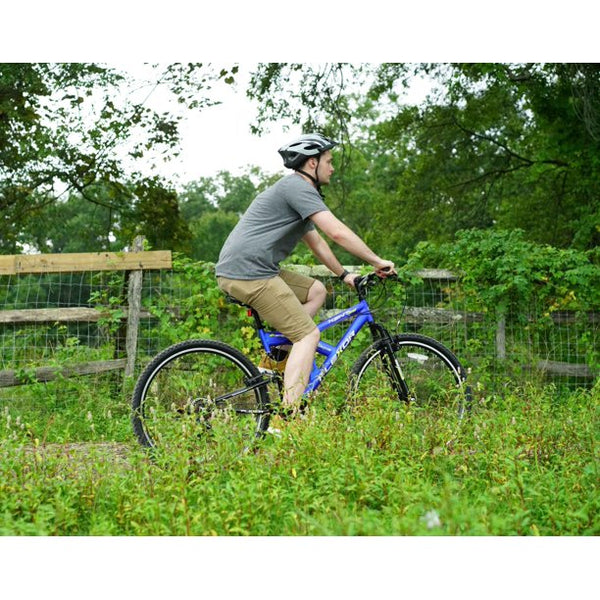 Kent 29 Inches Flexor Men's Dual Suspension Mountain Bike, Blue