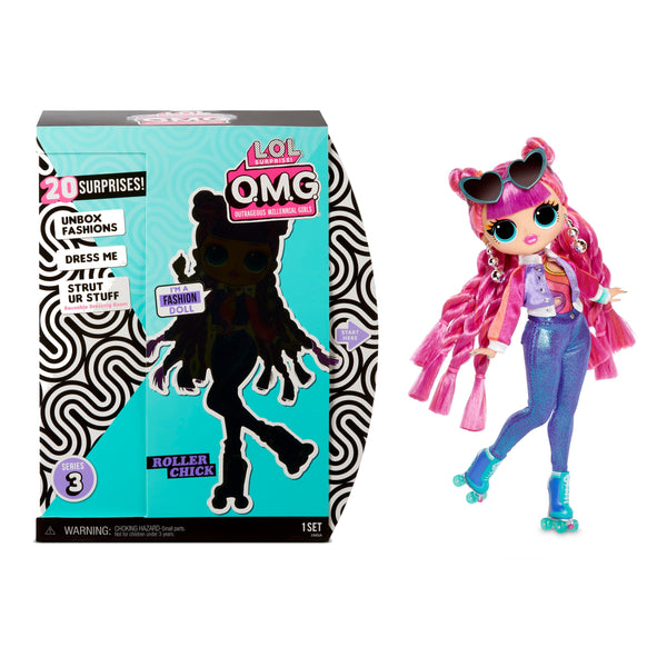 L.O.L. Surprise! O.M.G. Series 3 Roller Chick Fashion Doll with 20 Surprises