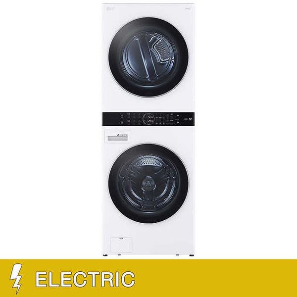 LG WashTower Single Unit ELECTRIC with Center Control 4.5 cu. ft. Front Load Washer and 7.4 cu. ft. Dryer with Turbo Steam