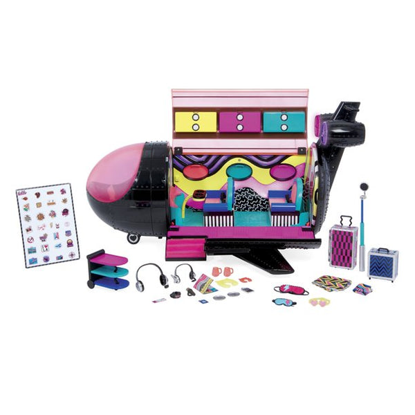 LOL Surprise OMG Remix 4-in-1 Plane Playset With Music Recording Studio