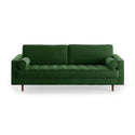Lark 84  Square Arm Sofa Emerald  Green Velvet