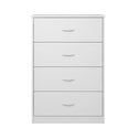Mainstays Classic 4 Drawer Dresser, White Finish