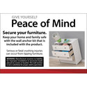 Mainstays Classic 4 Drawer Dresser, White Finish