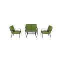 Mainstays Stanton 4-Piece Outdoor Patio Conversation Set, Green