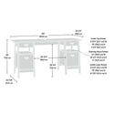 Massena Executive Desk Vintage Oak