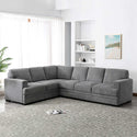 Medford Modern 2-piece Grey Fabric Sectional
